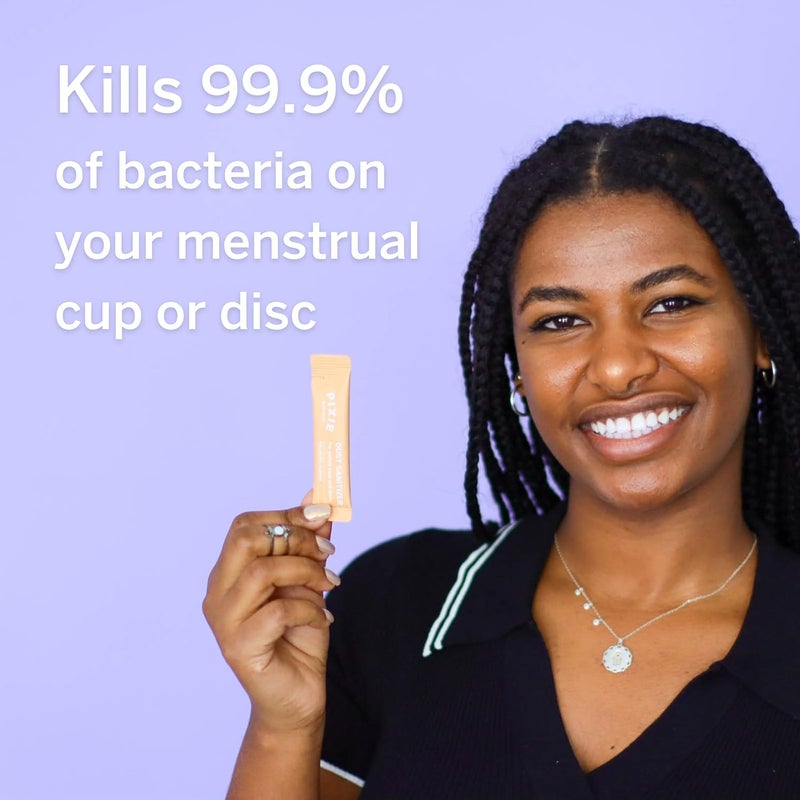 Pixie Cup Dust Menstrual Cup Sanitizer - Menstrual Disc Sanitizer + Period Cup Cleaner - Just add Water - Portable Travel Solution for Feminine Care - Image 2